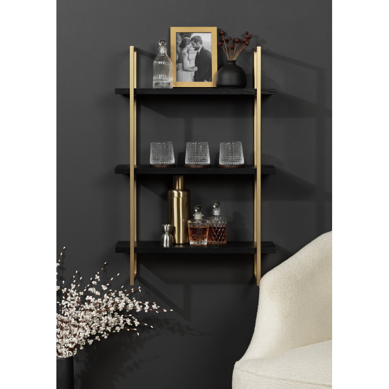 3 Piece Solid Wood Tiered Shelf