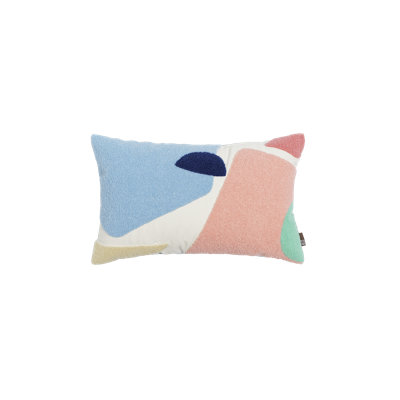Embroidered Reversible Throw Pillow