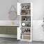 Armoire de rangement 75 po avec 4 portes et 2 compartiments ouverts Costway-1659888965