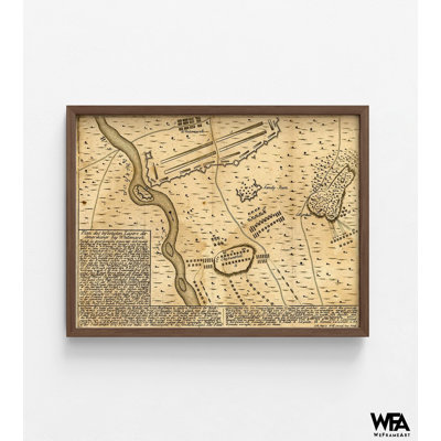 Battle Of Whitemarsh Near Philadelphia, Battle House Decor, Old War Poster Print, History Map Poster, Antique Living Room Decor, Bedroom Art