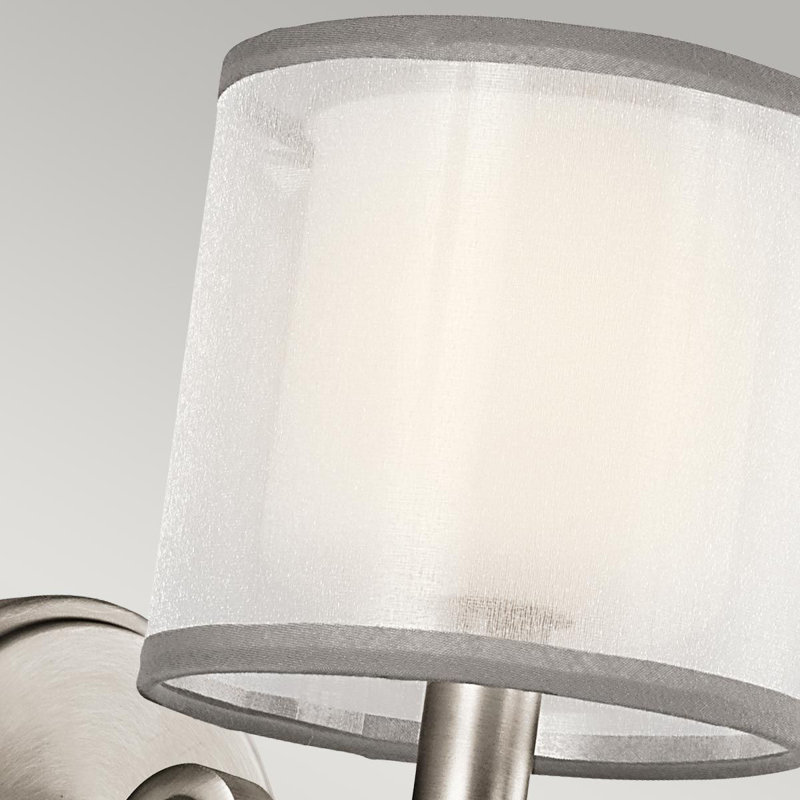 Eisen 1-Light Dimmable Antique Pewter Armed Sconce