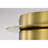 Gruste Brass Flushmount Ceiling Lamp With Pyramidical Patterned Glass Globe Shade
