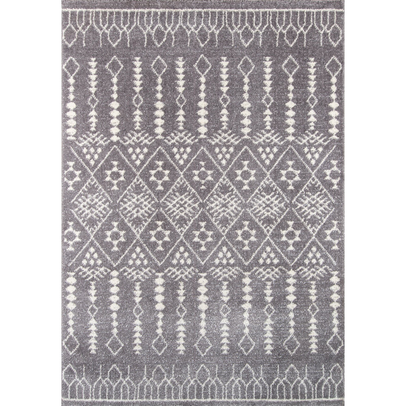 Tapis à motif sud-ouest gris Begley, Rectangle 2 pi x 3 pi