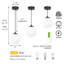 Luminaire suspendu 1 lumière Andren-727446071