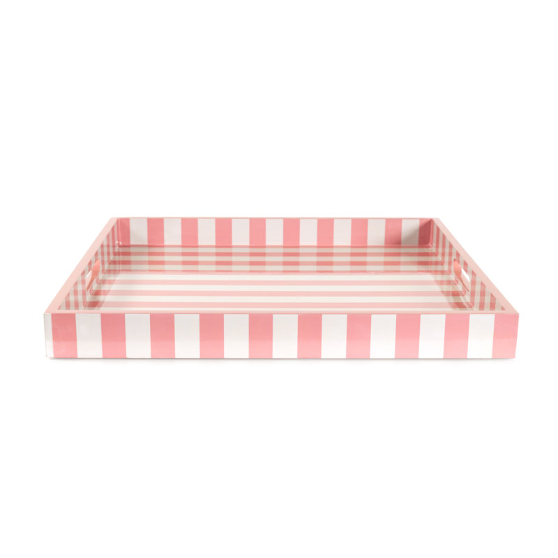 Plateau à rayures roses - Wayfair, Rose