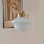 Lampe suspendue en verre Schoolhouse