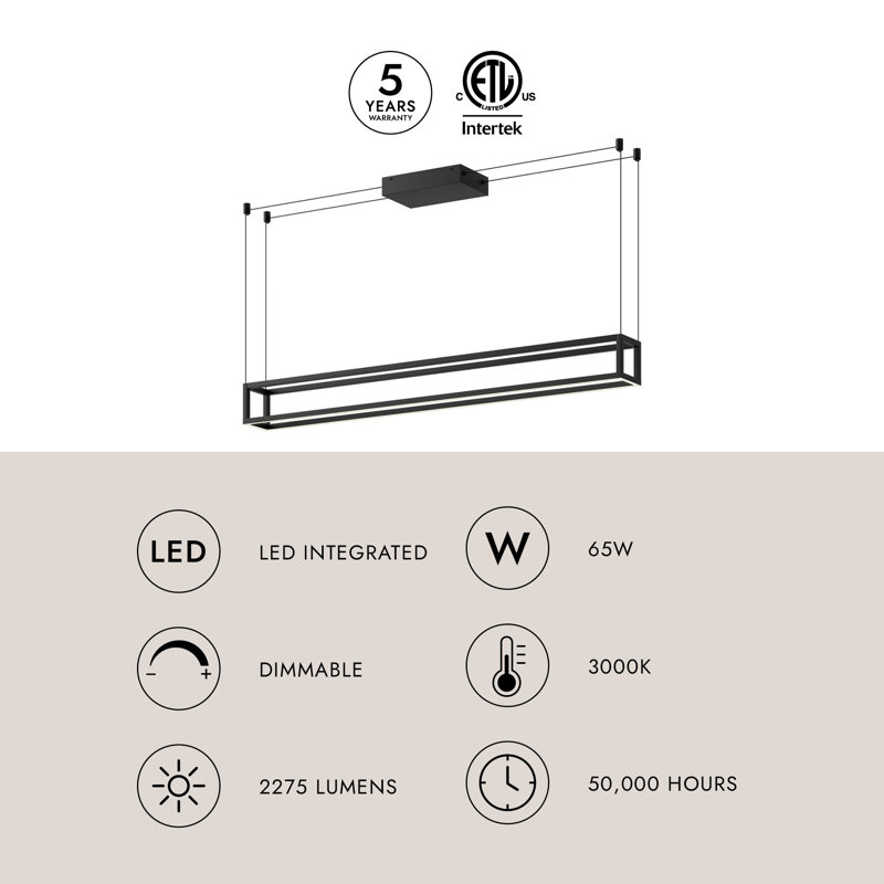 Plaza 1 - Light LED Pendant, Brushed Nickel, Brushed Nickel