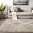 Daye Traditional Tiled Power Loom Performance Gray/Beige Rug-737894847