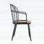 Ensemble de chaises de salle à manger élégantes avec pieds en métal et finition bouleau clair, parfait pour les décors modernes et industriels