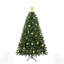 Arbre de Noël avec lumières à DEL blanc chaud - pointes en PVC et aiguilles dures, conception à branches articulées, support en métal robuste - arbre de Noël réaliste-1931285186