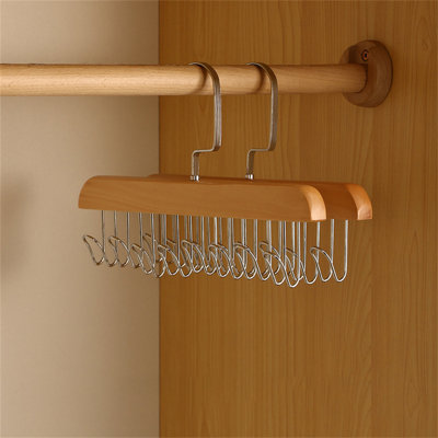 Omora Wood Non-Slip Accessories Hanger