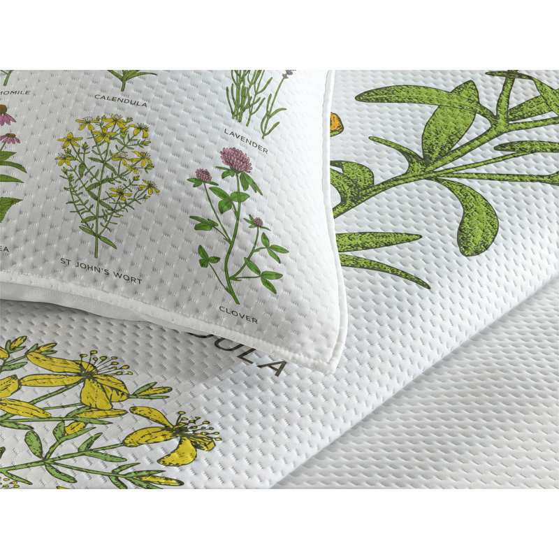 Bunny Polyester Coverlet, Queen Bedspread + 2 Shams