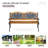 Eger Solid Wood Outdoor Bench