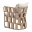 Venetta Metal Outdoor Dining Armchair with Cushion
