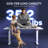 55'' Cyberx RGB LED Dual Motor Gaming Standing Desk, White-2068258043-2068223391