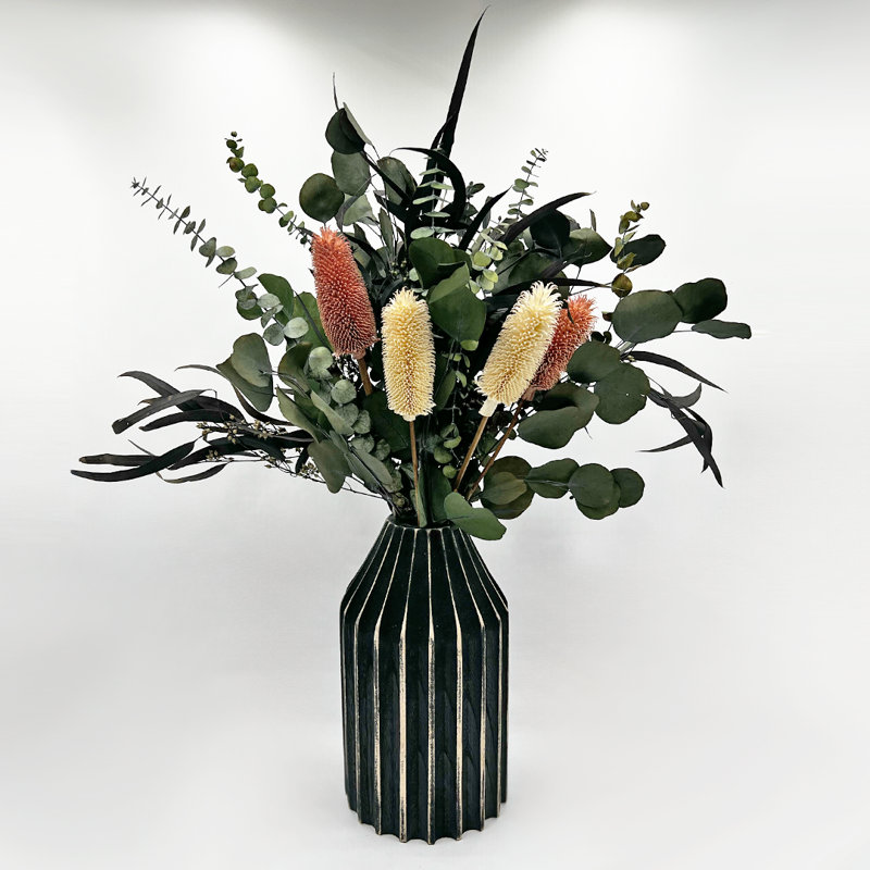 Véritables bouquets mélangés préservés Mix 9 Med - Grand, H 20 po x l 4 po x P 9 po