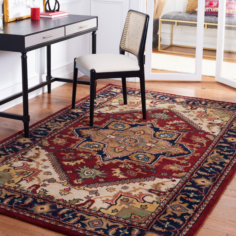 Balthrop Hand Tufted Wool Oriental Rug, Rectangle 8'3" x 11'