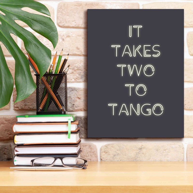 «Two to Tango» par Design Fabrikken, estampe numérique sur toile, H 16 po x l 12 po x P 0,75 po