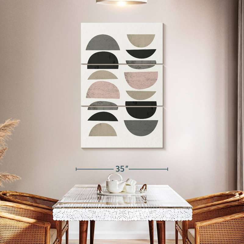 Avery Minimalist Circles III, 57" H x 36" W