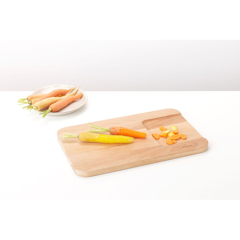 Brabantia Beech Wood Rectangular Chopping Board Set