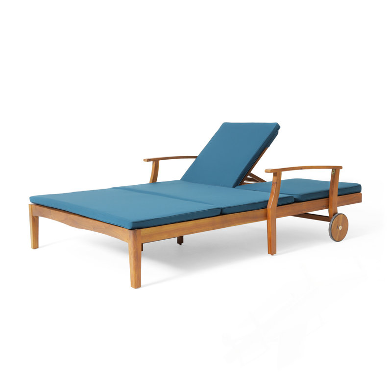 Chaise longue double avec côtés entièrement réglables