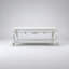 Table basse Antique Pearl avec tablette inférieure et pieds Queen Anne