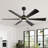 60“ Modern Large 6-Blade Ceiling Fan With LED Lights and Remote Control-2108759257-2108759262
