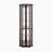 Corner Lighted Curio Cabinet Corner Glass Cabinet Lighted Curio Cabinet Corner Display Case For Living Room, Curio Cabinet, Antique Collection, Wine,Bar Glass Storage Light Included,Dark Cherry-122821791
