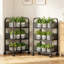 Chariot de cuisine à roulettes à 3 niveaux avec roulettes, organisateur de rangement en métal pour fruits, légumes, oignons, pommes de terre, garde-manger et collations