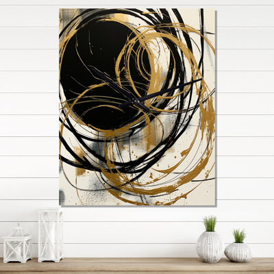 Jaszmine - Horloge murale peinture abstraite