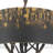 Korting 3 Light Pendant in Antique Black Iron with Antique Black Iron