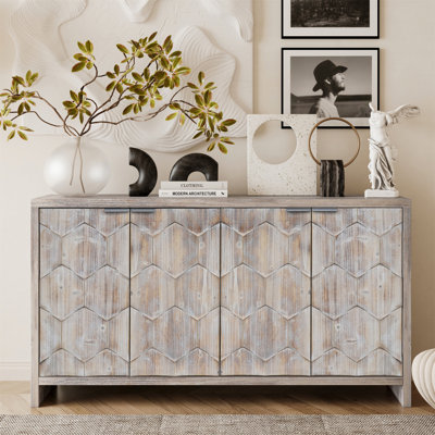 Armoire de rangement à 4 portes Accent