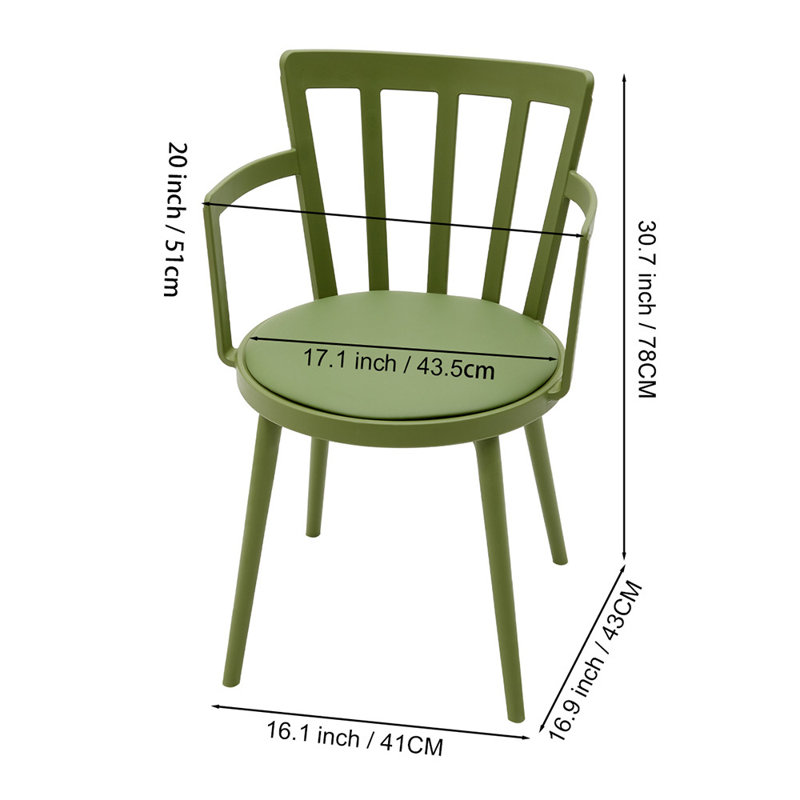 Bavaria 40cm H Armchair, Green