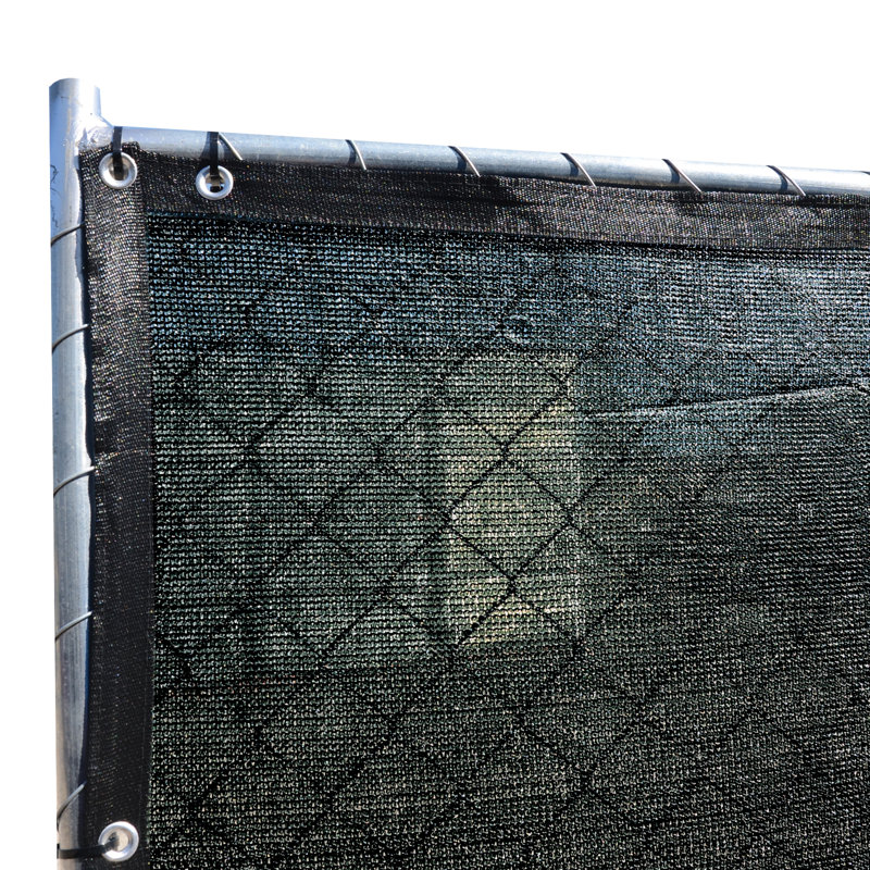Black Polyethylene Privacy Fence Screen with Reinforced Grommets