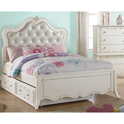 Shevlin Vegan Leather Platform Bed