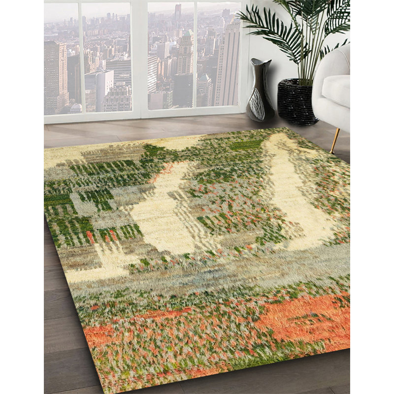 Abstract Indoor Rug, Square 7'