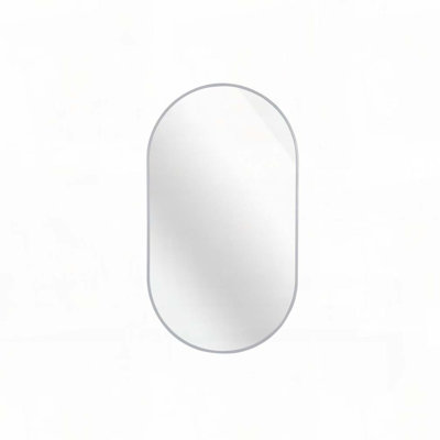Miroir ovale en métal
