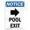 Pool Exit Sign