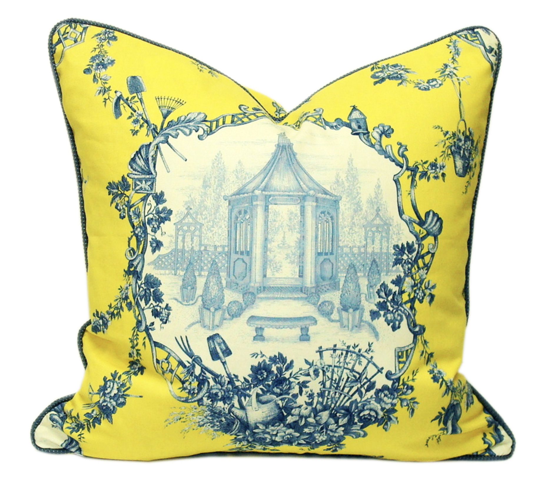 Metrohouse Designs Cotton Toile Throw Pillow | Wayfair