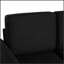 Causeuse-lit escamotable de 57,9 pouces avec matelas en mousse à mémoire de forme et ports USB pour le salon Orisfur, noir-2009806768