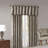 Jacquard Window Valance Blue/Brown 50X18"-1842760208