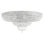 Petit Crystal Deluxe 27 Light 36in x 17in Flush Mount in Polished Gold with Clear Optic Crystals