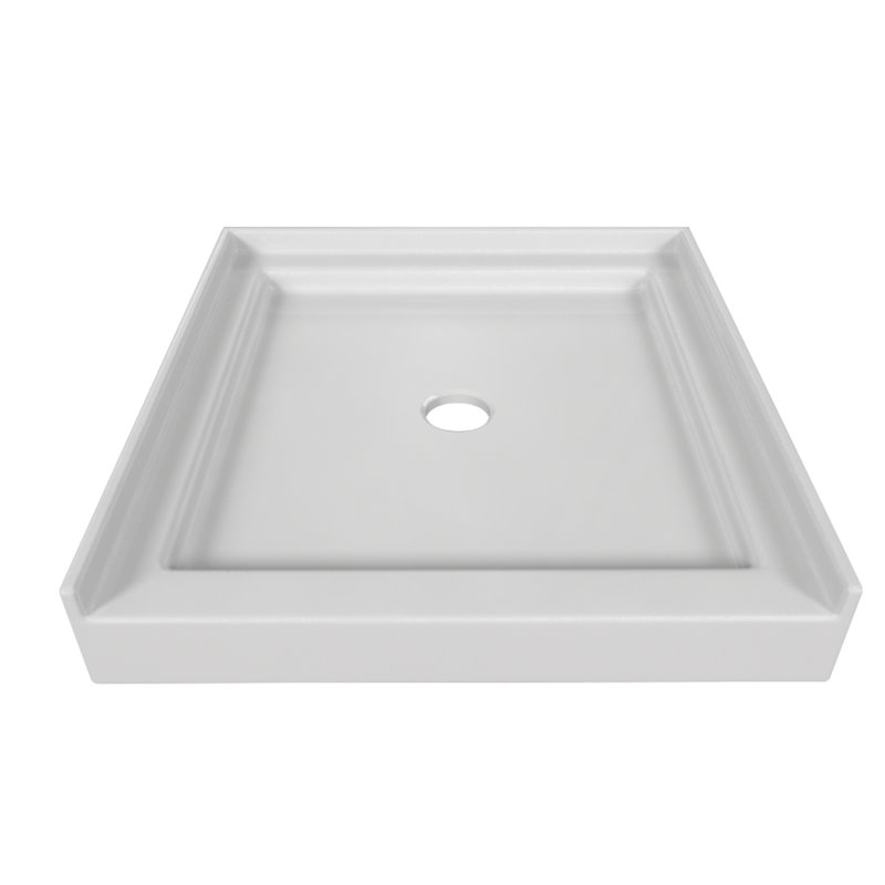 Signature 30'' W 32'' D Rectangular Single Shower Base, White