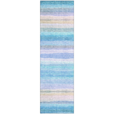 Premium Machine Washable Mayfield AMF2093 Striped Rug