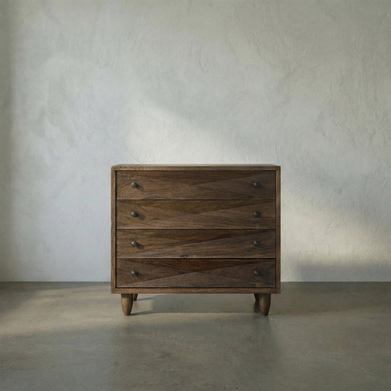 Diamond Solid Wood Accent Chest, Dark Walnut