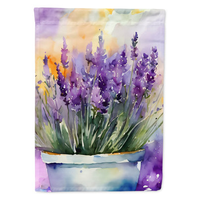 Lavande dans un drapeau de maison aquarelle