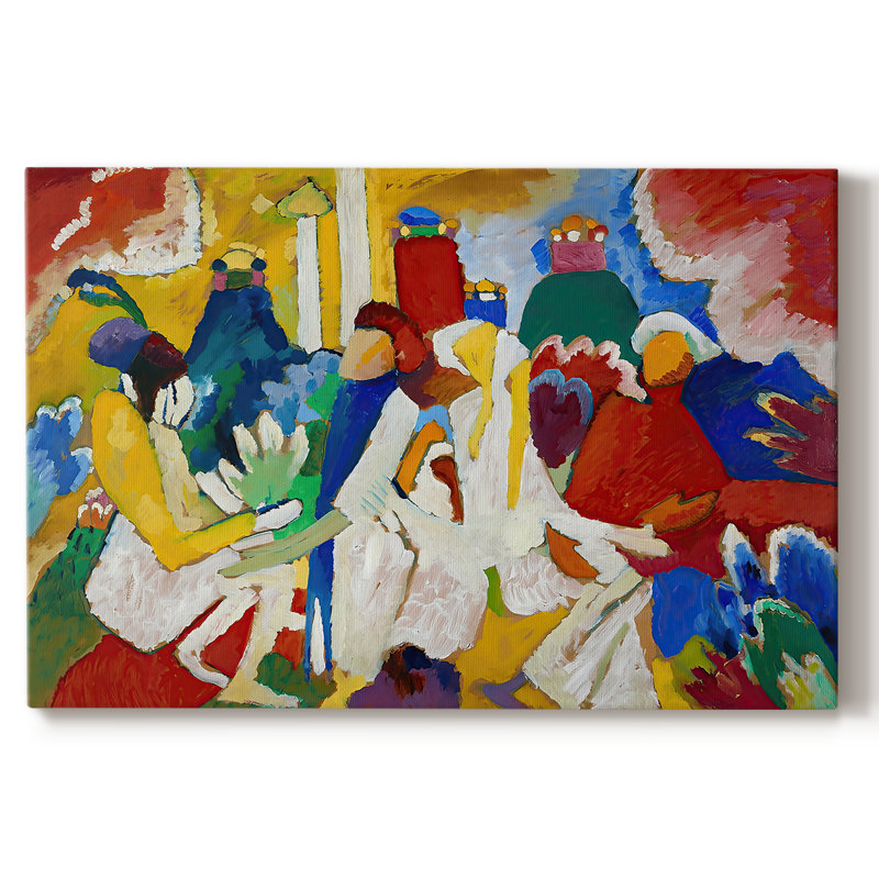 Improvisation 6 (africain) - Wassily Kandinsky - Toile tendue avec châssis - 1909, 24 x 36