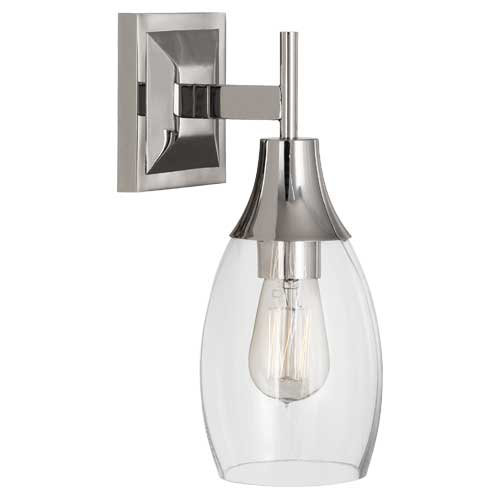 Grace 1 - Light Armed Sconce, Polished Nickel