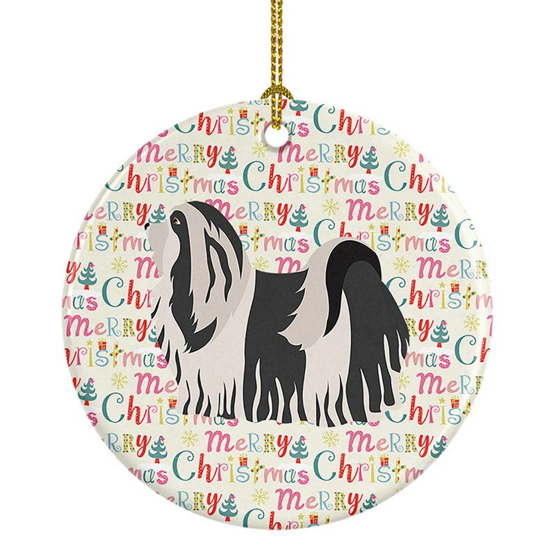 Ornement suspendu havanais # 1 Merry Christmas