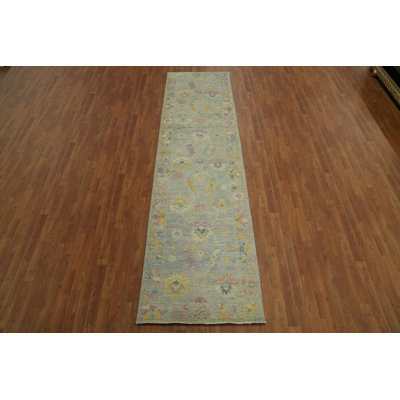 Tapis turc gris Oushak 3 x 11